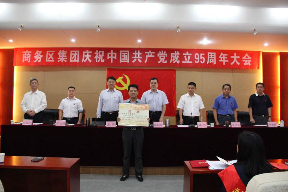 商務區集團舉行慶祝中國共產黨成立95周年紀念大會